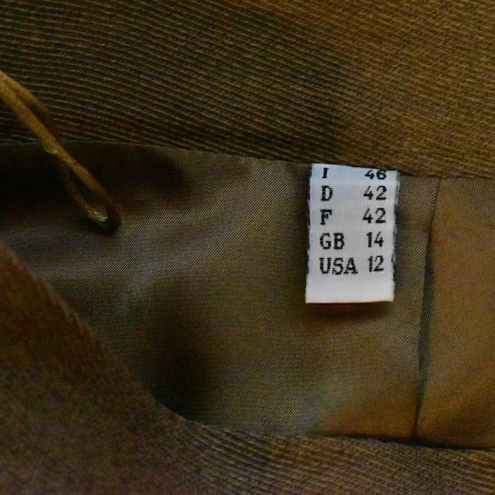 Philosophy Ferretti Wool Mini Skirt Size 12 - Picture 9 of 12